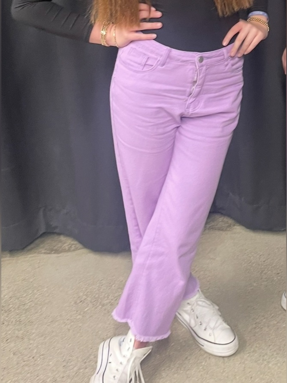 Purple Wide-Leg Women’s Jeans